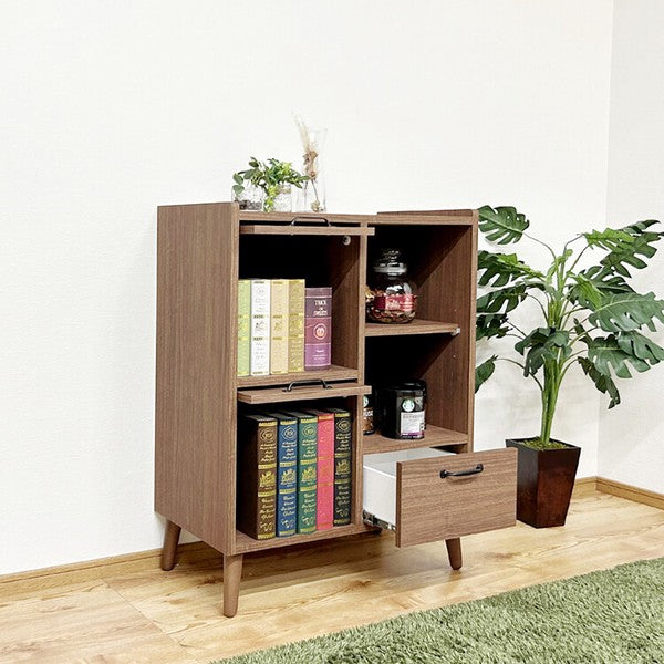 [Direct Delivery Available]Nordic Style Legged Domestic Cabinet Made in Japan High Quality Low Formaldehyde Book Shelf
