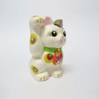 Ishikawa Shigyo Mino Washi Ceramic Maneki Neko – Polka Dot | Mino Washi | Seto Ware | Made in Japan