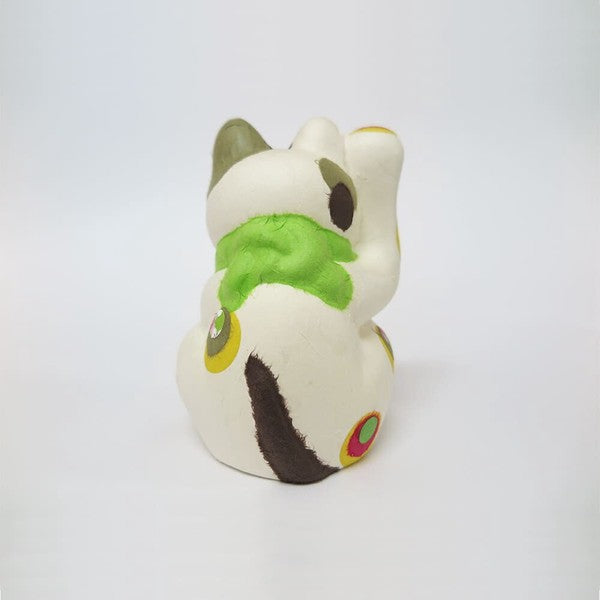 Ishikawa Shigyo Mino Washi Ceramic Maneki Neko – Polka Dot | Mino Washi | Seto Ware | Made in Japan