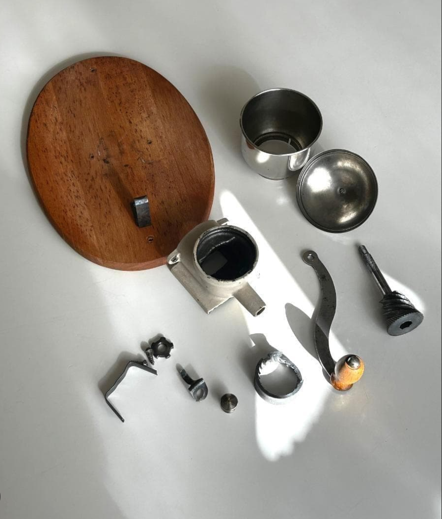 [French Vintage] Peugeot Classic Wall-Mounted Manual Coffee Grinder — French Curated Selection (Vintage)