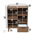 [Direct Delivery Available]Nordic Style Legged Domestic Cabinet Made in Japan High Quality Low Formaldehyde Book Shelf
