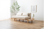 Monica Solid Wood Multifunctional Two-Seater Sofa