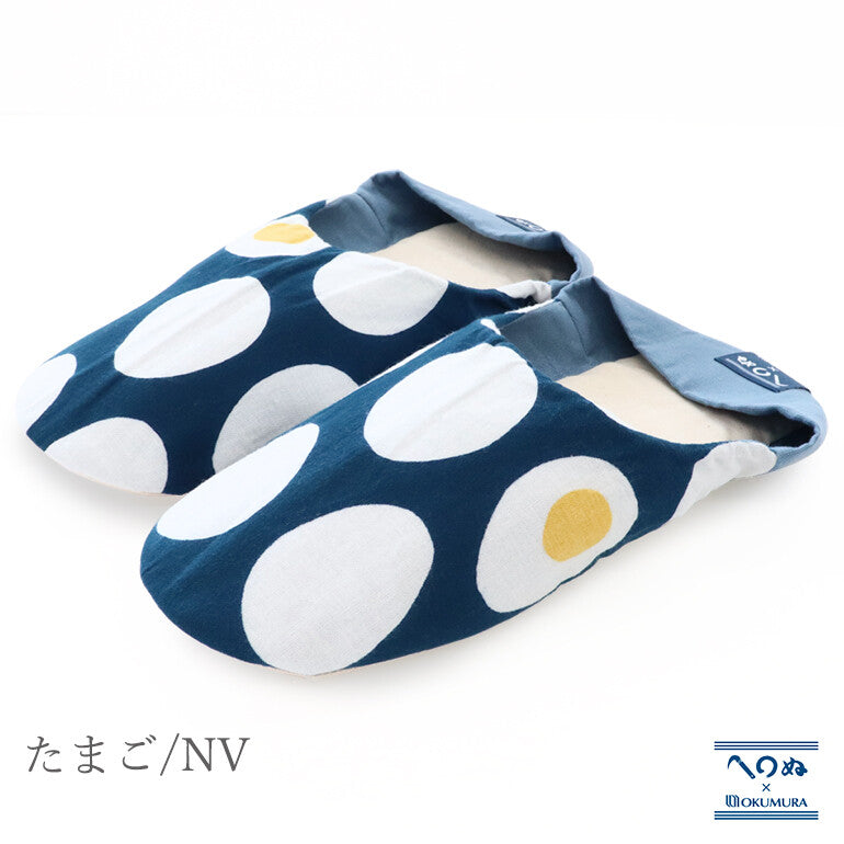 Kamawanu × Okumura Tenugui Indoor Slippers | Washable & Convertible Babouche Design | Made in Japan