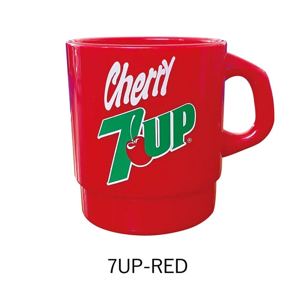 【復古選物】7-UP 經典標誌堆疊杯