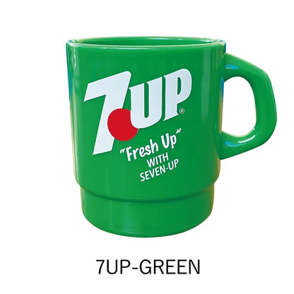 【復古選物】7-UP 經典標誌堆疊杯