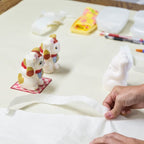 Ishikawa Shigyo Mino Washi Ceramic Maneki Neko – Polka Dot | Mino Washi | Seto Ware | Made in Japan