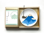 Yūyū-an | Mt. Fuji Paulownia Wood Gift Box: Incense Set for Wishes and Healing (Lotus Scent)