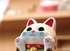 Glass Window Maneki-neko Ornament