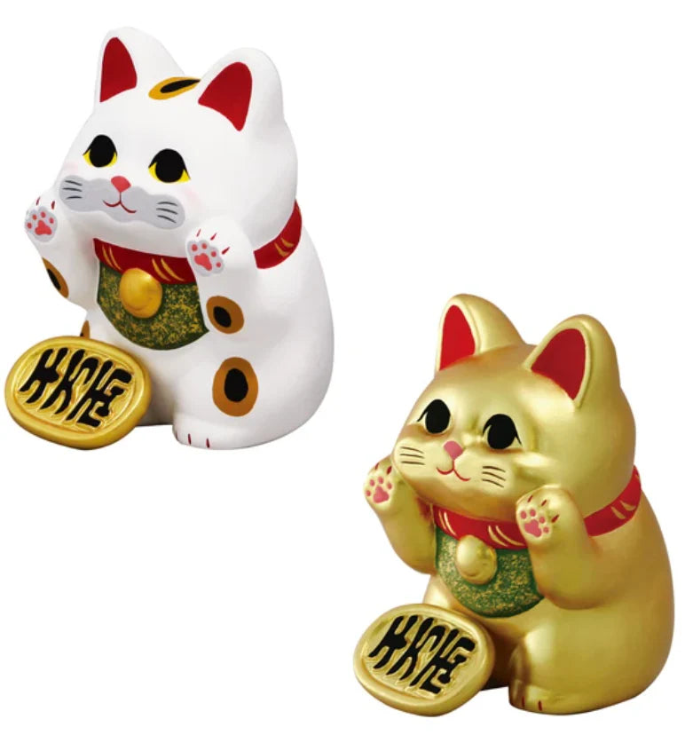 Glass Window Maneki-neko Ornament