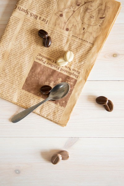 Coffee Bean Ceramic Tableware Rest | Cream | Made in Japan