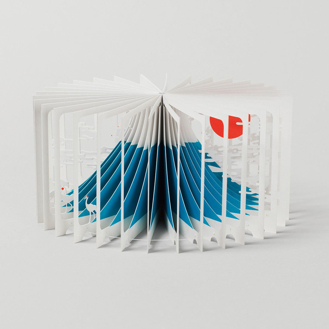 360° 富士山立體紙藝書｜雲海與飛鶴・日本製