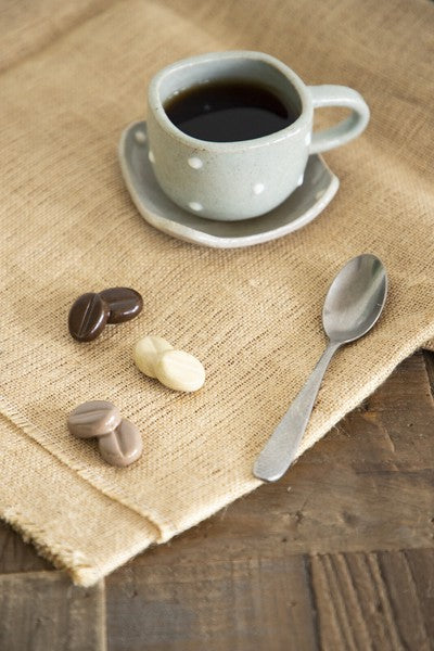 Coffee Bean Ceramic Tableware Rest | Cream | Made in Japan
