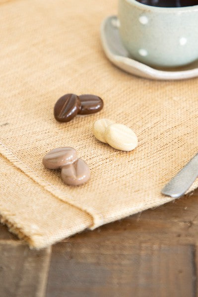 Coffee Bean Ceramic Tableware Rest | Cream | Made in Japan