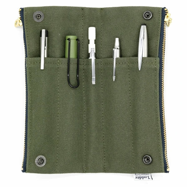 Kurashiki Canvas | Classic No. 8 Canvas Minimalist Pencil Case: The Durability and Warmth of Handcrafted Artistry