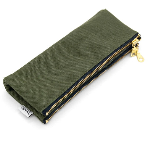 Kurashiki Canvas | Classic No. 8 Canvas Minimalist Pencil Case: The Durability and Warmth of Handcrafted Artistry