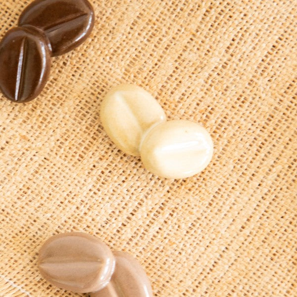 Coffee Bean Ceramic Tableware Rest | Cream | Made in Japan