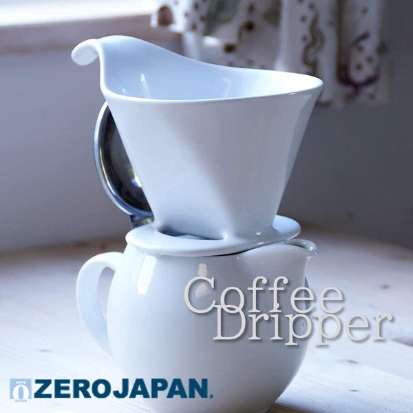 ZEROJAPAN Ceramic Coffee Filter & Dripper – L Size | Mino Ware | Made in Japan