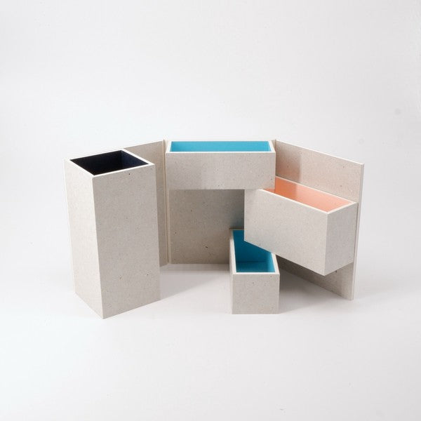 MORITA Minimum Space Paper Box (BOX-1) – Grey | Made in Japan