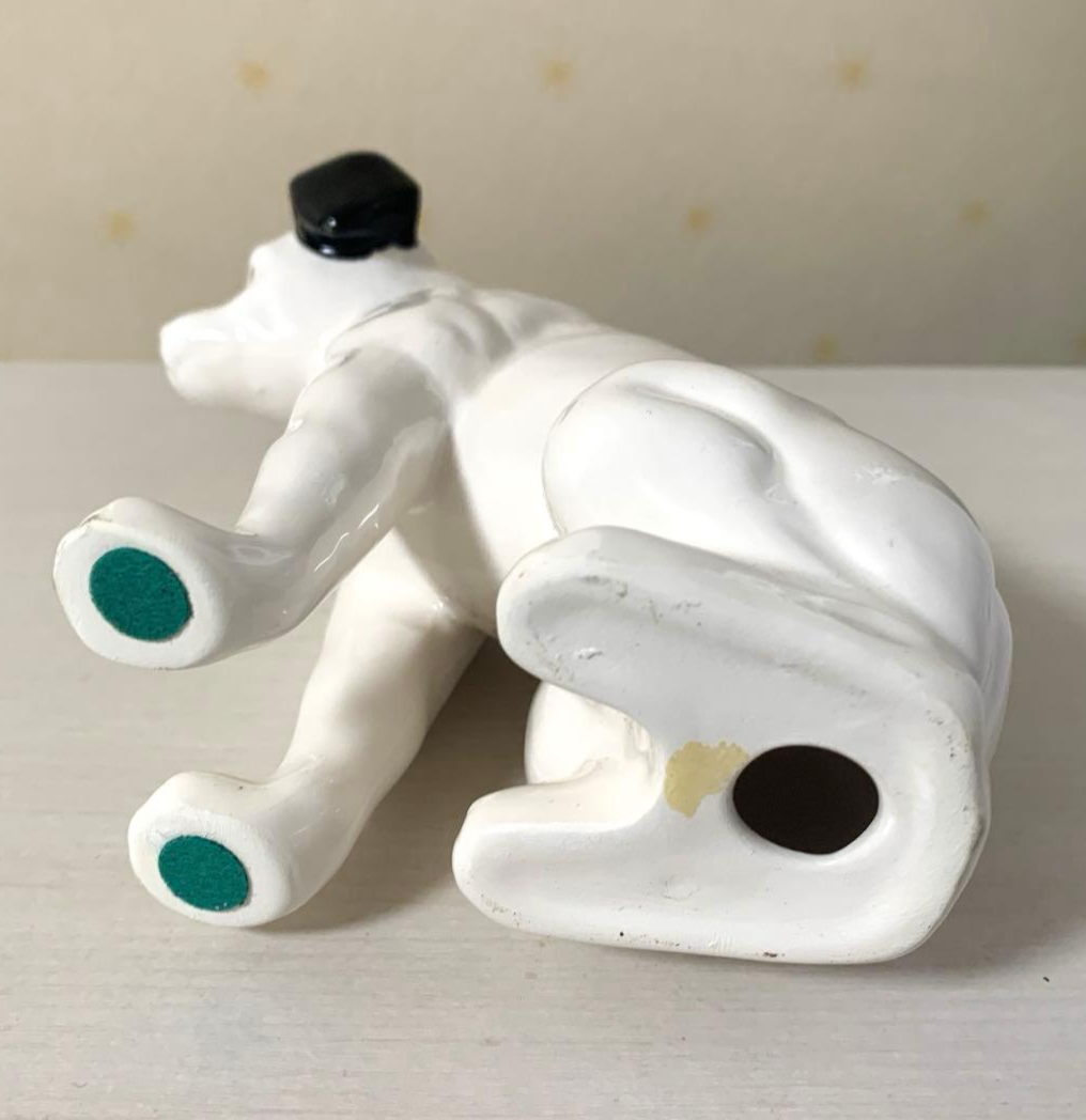 Showa Retro Victor “Nipper” Classic Logo Dog Ceramic Figurine