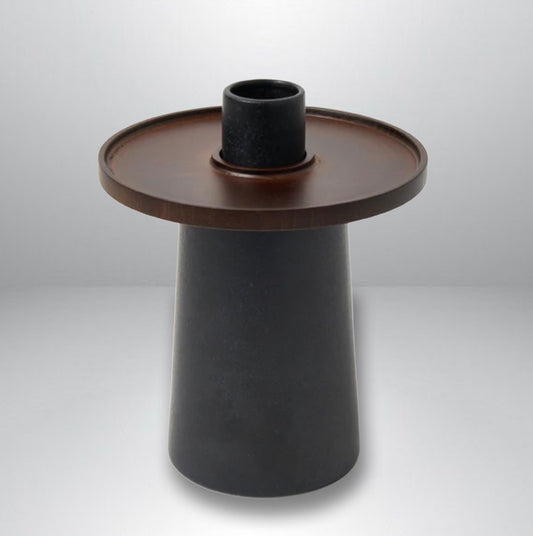 美濃燒與檜木：職人手作單花插花瓶（附小田原檜木托盤）