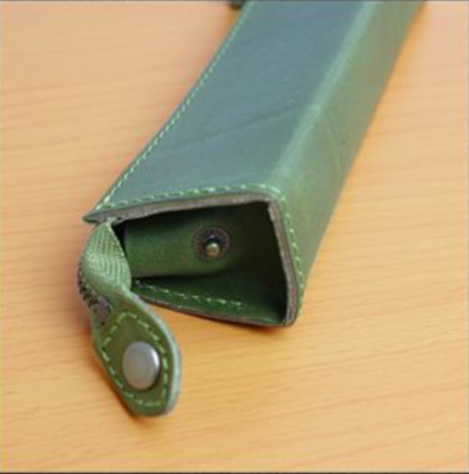 日本製栃木皮革Jeans 系列：極簡極輕便攜筆袋（真皮手作）