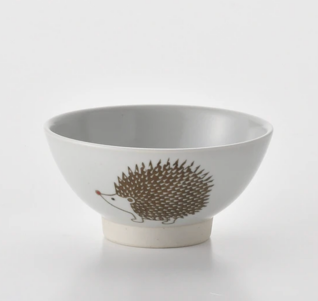 Stamp Hedgehog 刺蝟飯碗｜波佐見燒・Stamp ZOO 系列｜日本製