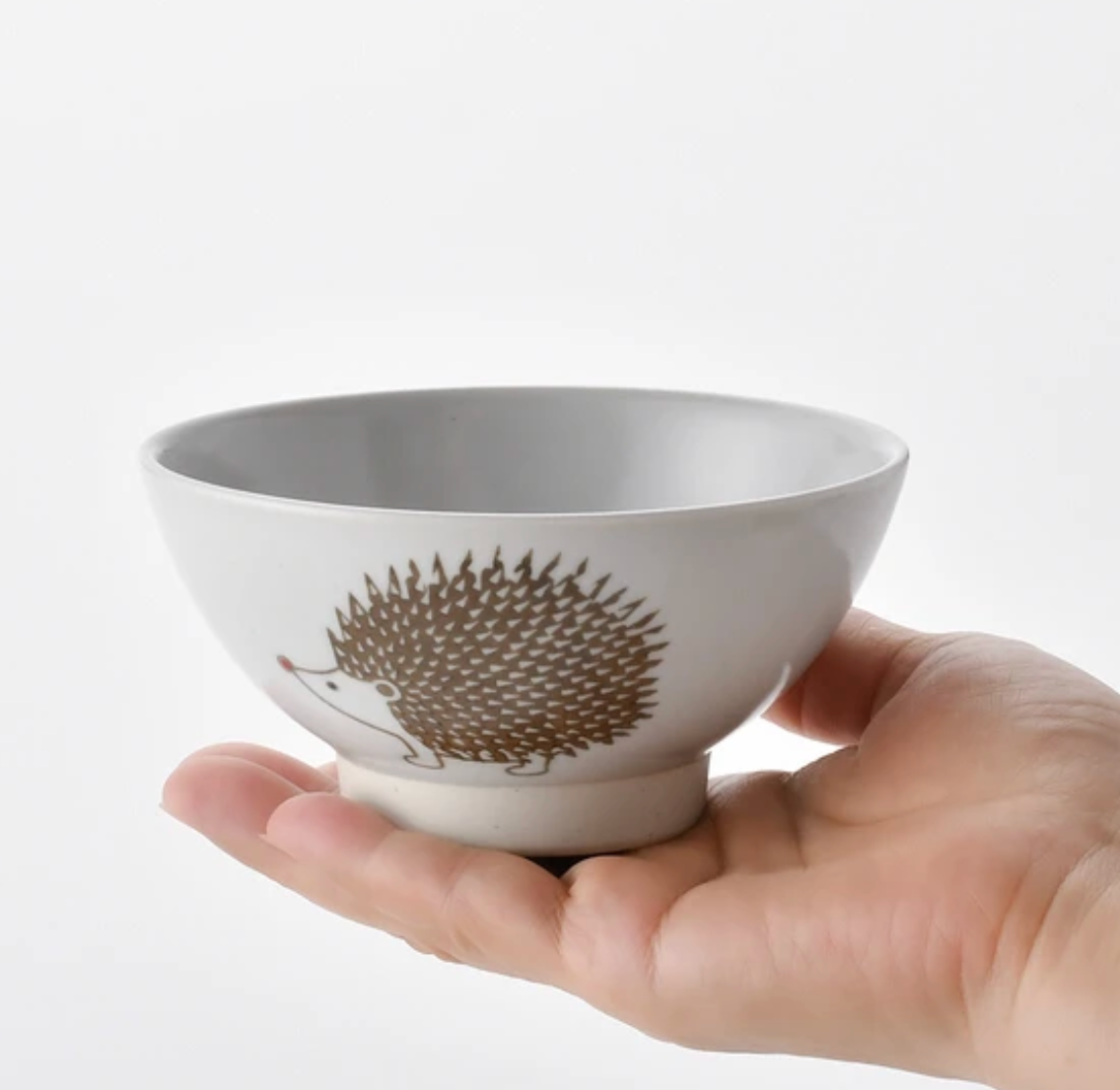 Stamp Hedgehog 刺蝟飯碗｜波佐見燒・Stamp ZOO 系列｜日本製