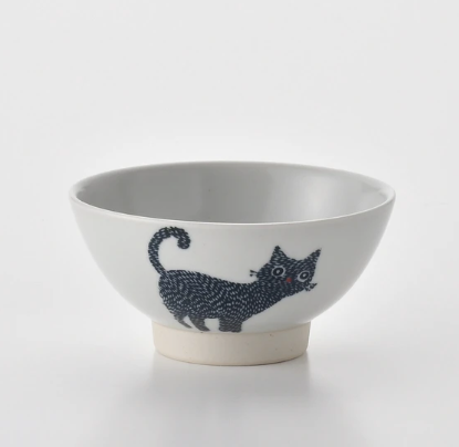 Stamp Cat 貓咪飯碗｜波佐見燒・Stamp ZOO 系列｜日本製