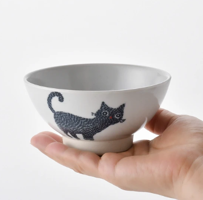 Stamp Cat 貓咪飯碗｜波佐見燒・Stamp ZOO 系列｜日本製
