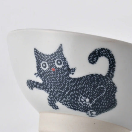 Stamp Cat 貓咪飯碗｜波佐見燒・Stamp ZOO 系列｜日本製