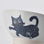 Stamp Cat 貓咪飯碗｜波佐見燒・Stamp ZOO 系列｜日本製