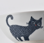 Stamp Cat 貓咪飯碗｜波佐見燒・Stamp ZOO 系列｜日本製