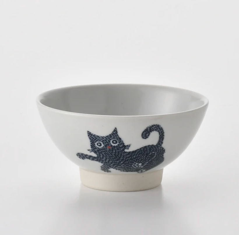 Stamp Cat 貓咪飯碗｜波佐見燒・Stamp ZOO 系列｜日本製