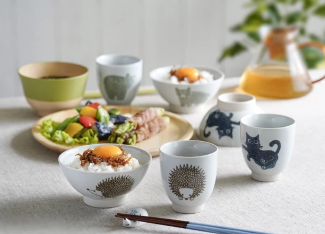 Stamp Cat 貓咪飯碗｜波佐見燒・Stamp ZOO 系列｜日本製