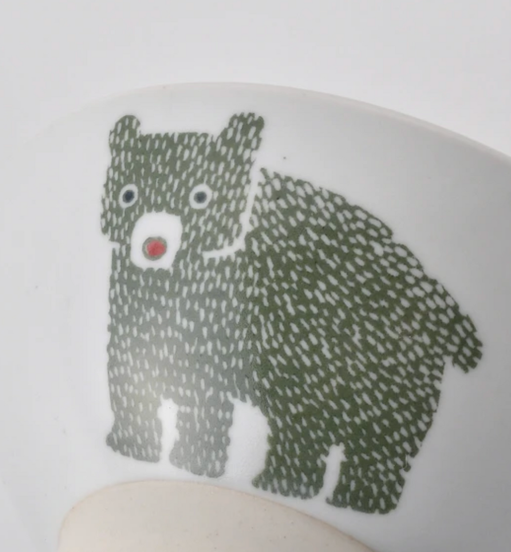 Stamp Bear 熊仔飯碗｜波佐見燒・Stamp ZOO 系列｜日本製