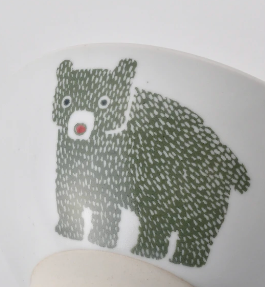 Stamp Bear 熊仔飯碗｜波佐見燒・Stamp ZOO 系列｜日本製