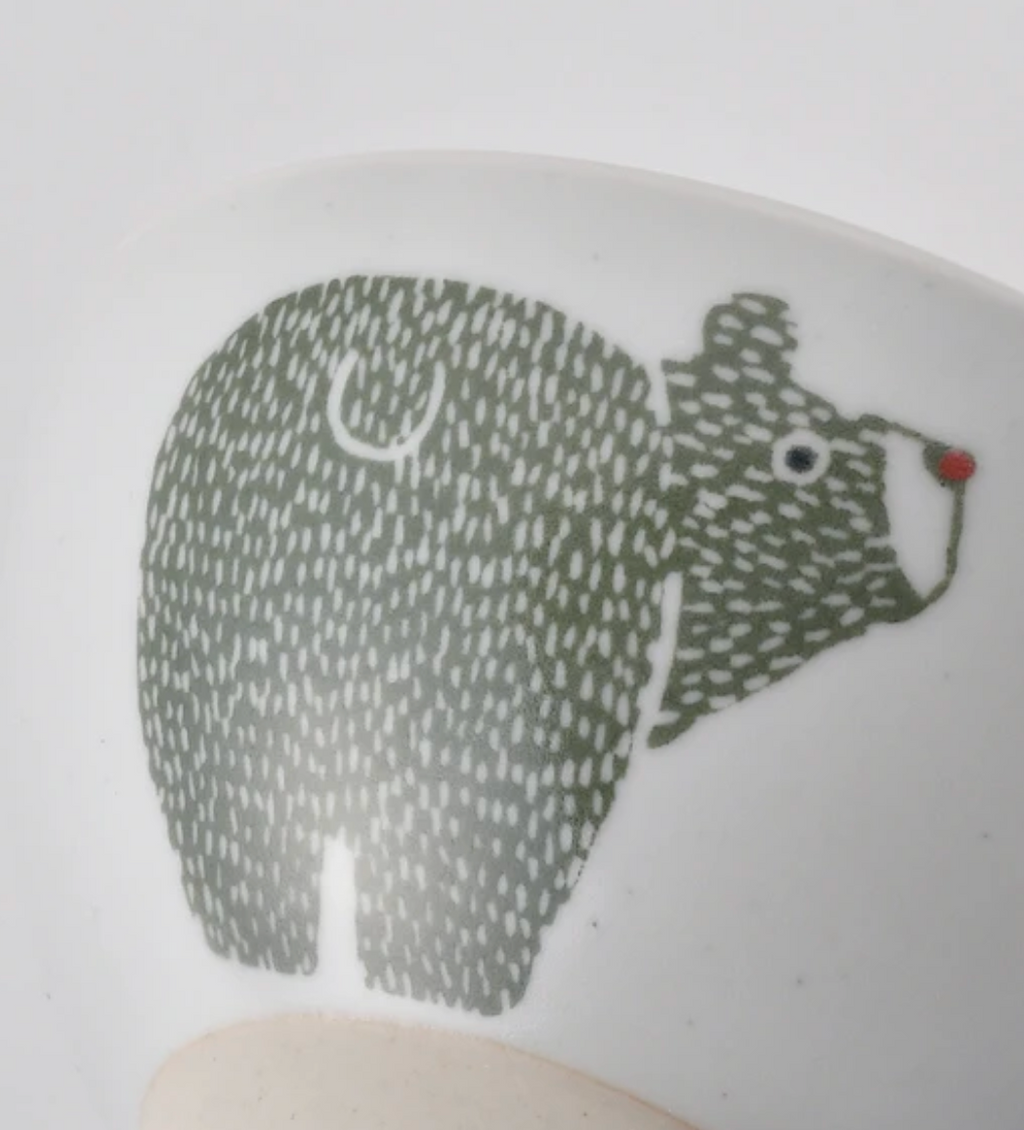 Stamp Bear 熊仔飯碗｜波佐見燒・Stamp ZOO 系列｜日本製