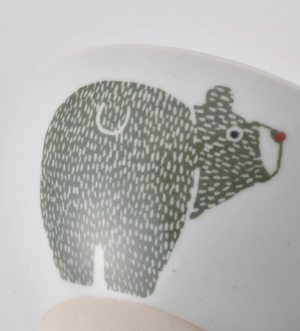 Stamp Bear 熊仔飯碗｜波佐見燒・Stamp ZOO 系列｜日本製