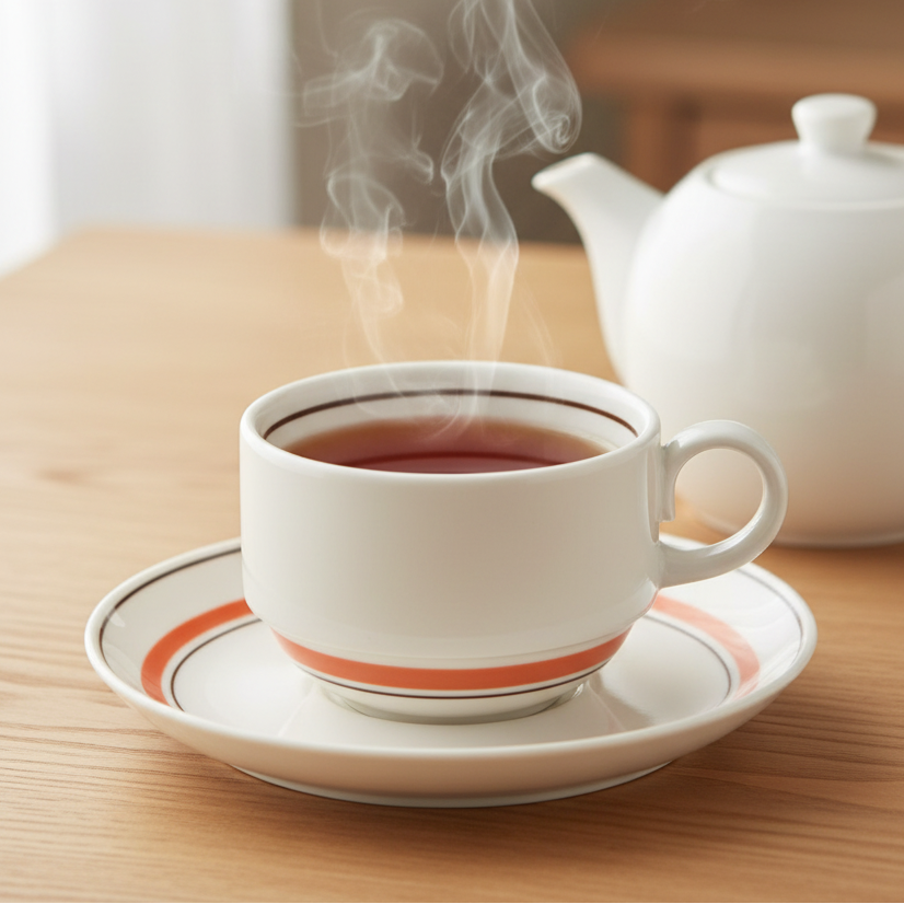 Snow Tone Stackable Cup & Saucer Set | Mino Ware | Made in Japan