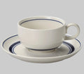 Snow Tone Stackable Cup & Saucer Set | Mino Ware | Made in Japan