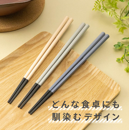 職人質感：八角耐熱雙色筷  日本製造