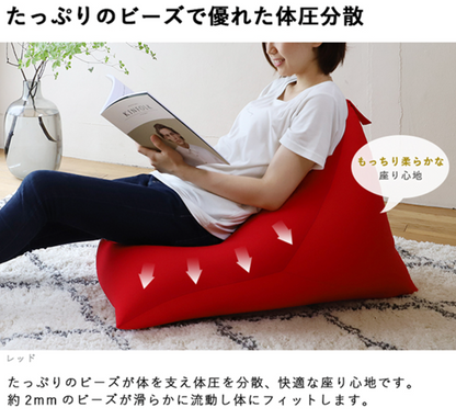 雲感三角舒壓懶人沙發（附提手・單人座）【日本製】