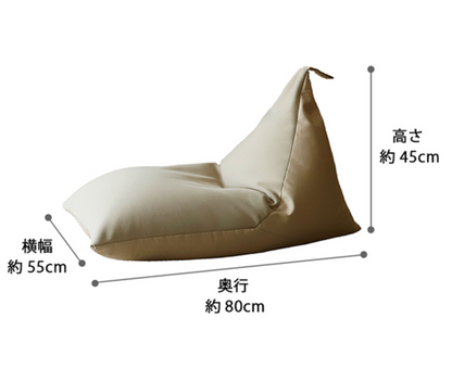 雲感三角舒壓懶人沙發（附提手・單人座）【日本製】