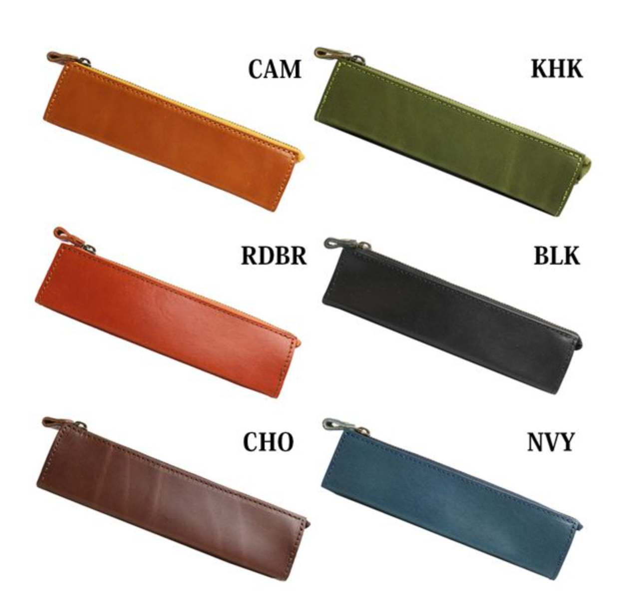 日本製栃木皮革Jeans 系列：極簡極輕便攜筆袋（真皮手作）