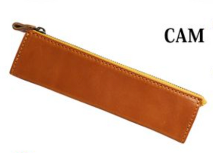 日本製栃木皮革Jeans 系列：極簡極輕便攜筆袋（真皮手作）