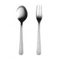 TSUBAME Hammered Teaspoon and Fork (2-Piece Set)