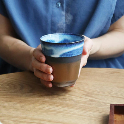 宇野家金色曜變手作茶杯（對杯禮盒裝）