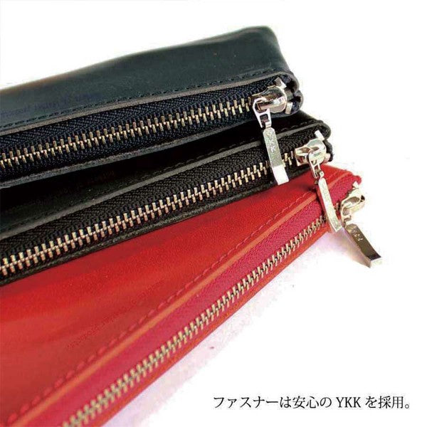 Tochigi Leather L-Shaped Pen Case – Slim | Made in Japan