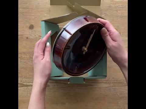 Sodateru Tokei Handmade Ceramic Wall Clock | Mino Ware | Made in Japan