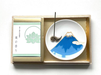 悠々庵｜富士山桐木禮盒：祈願與療癒線香組 (蓮香)